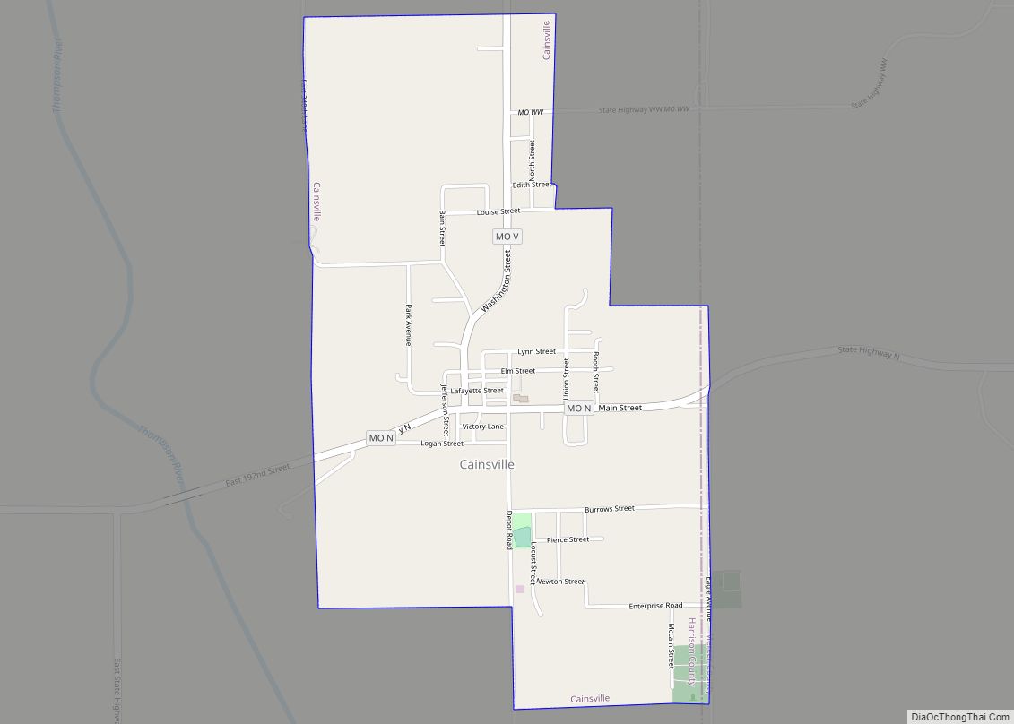 Map of Cainsville city