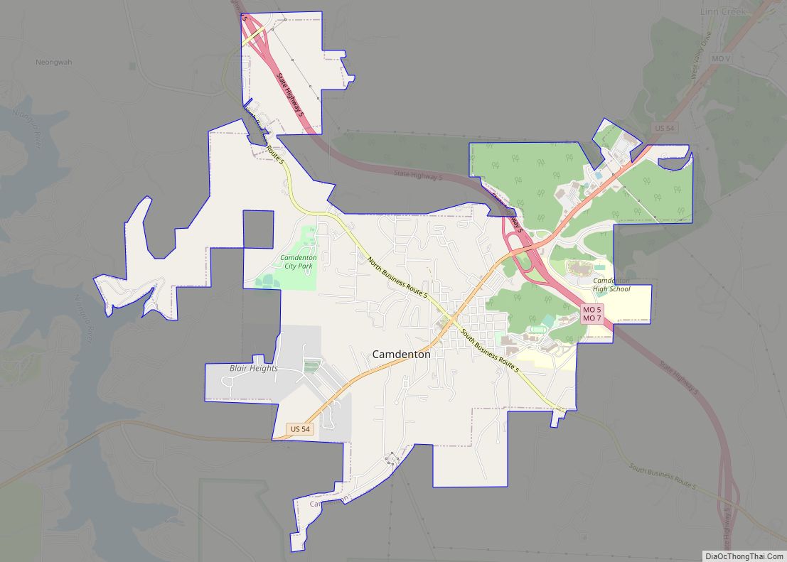 Map of Camdenton city