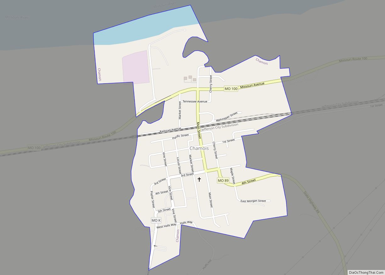 Map of Chamois city