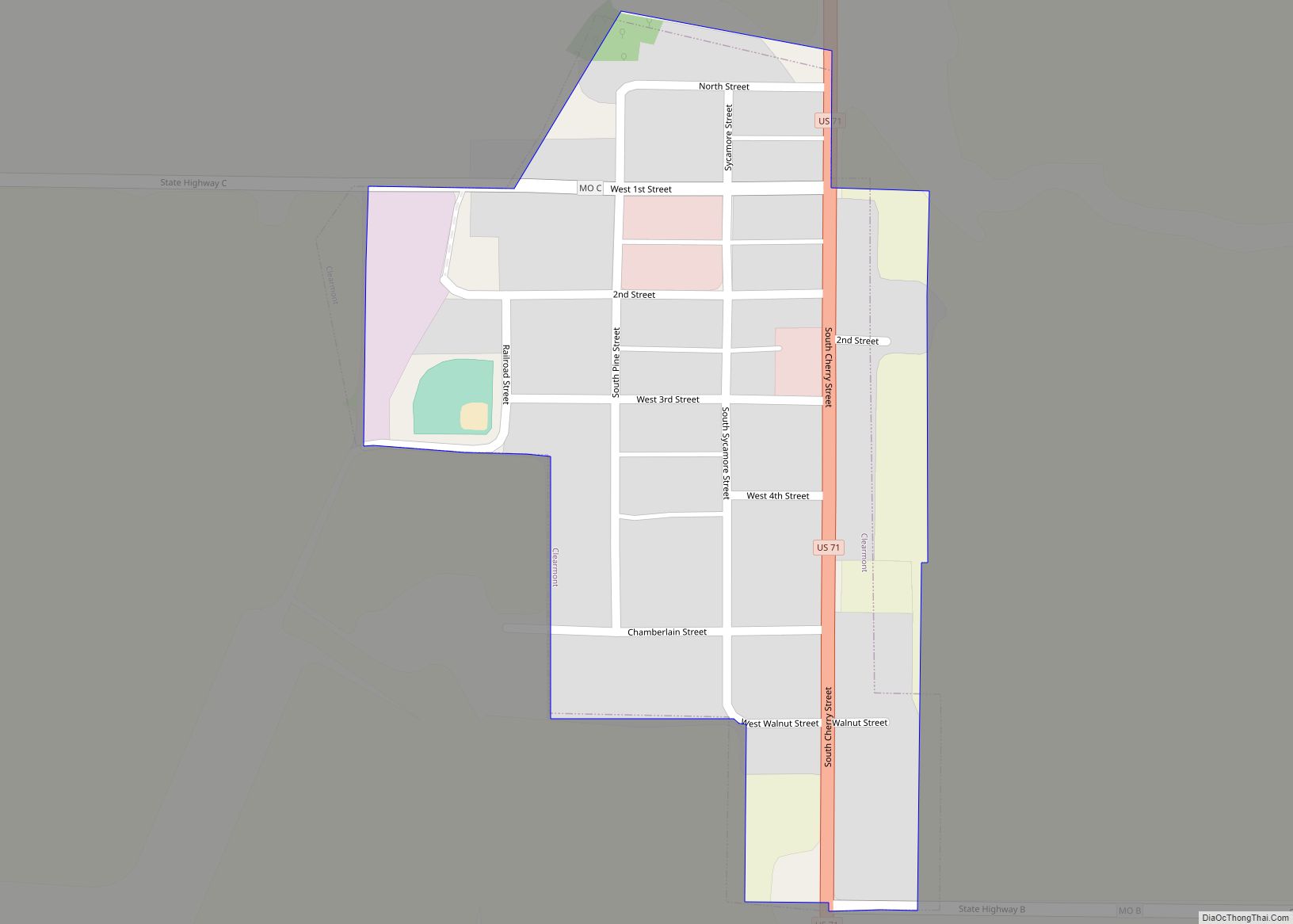 Map of Clearmont city