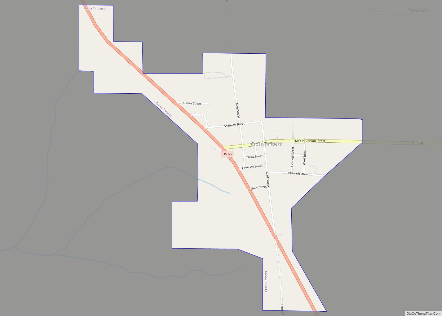 Map of Cross Timbers city