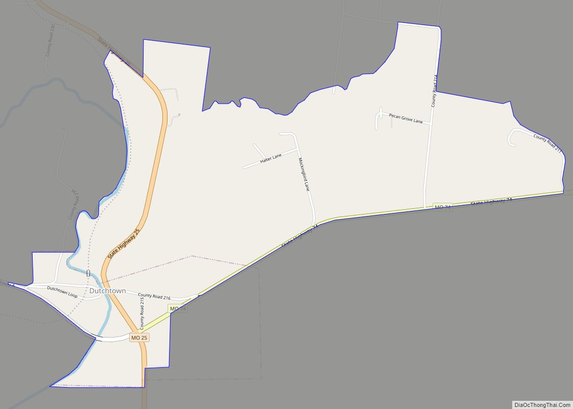 Map of Dutchtown CDP