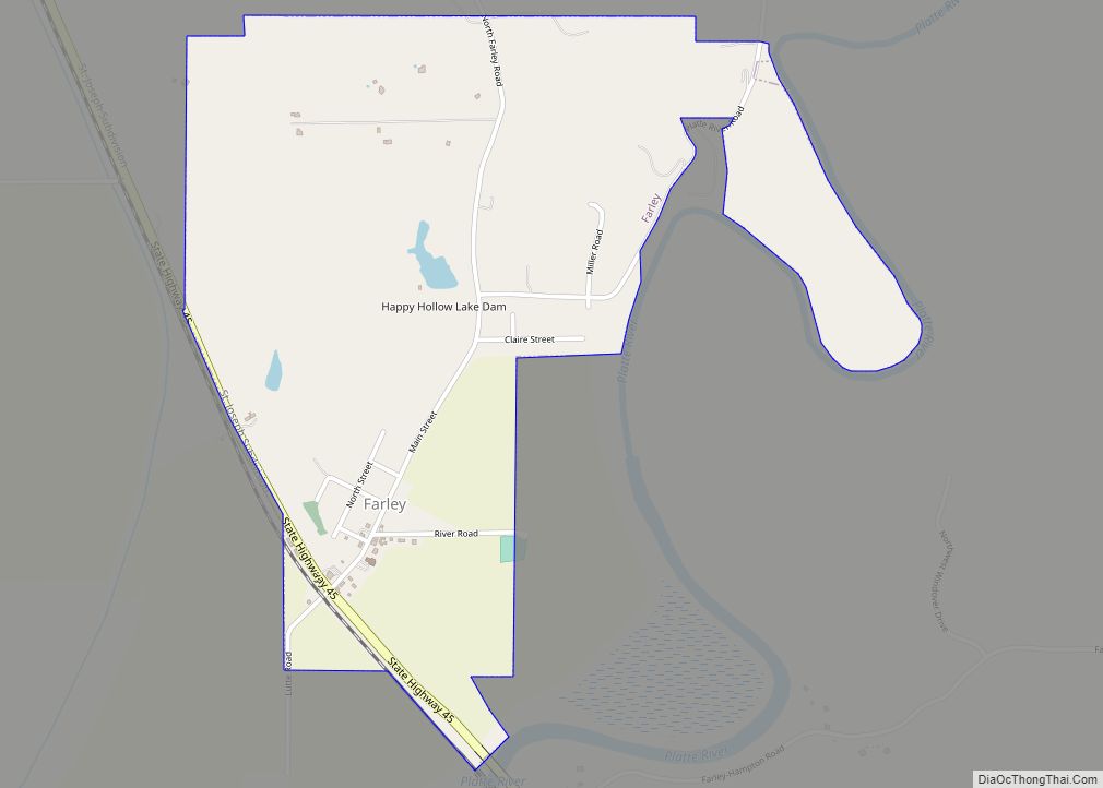 Map of Farley village, Missouri