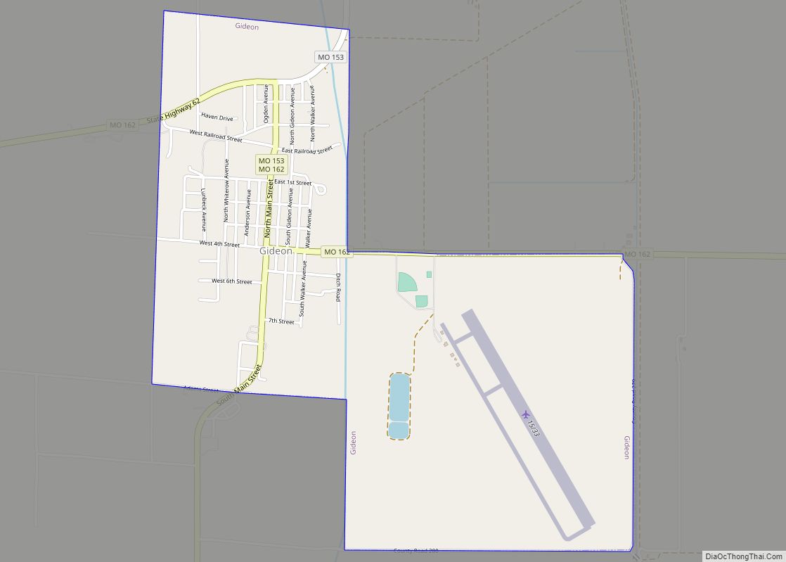 Map of Gideon city