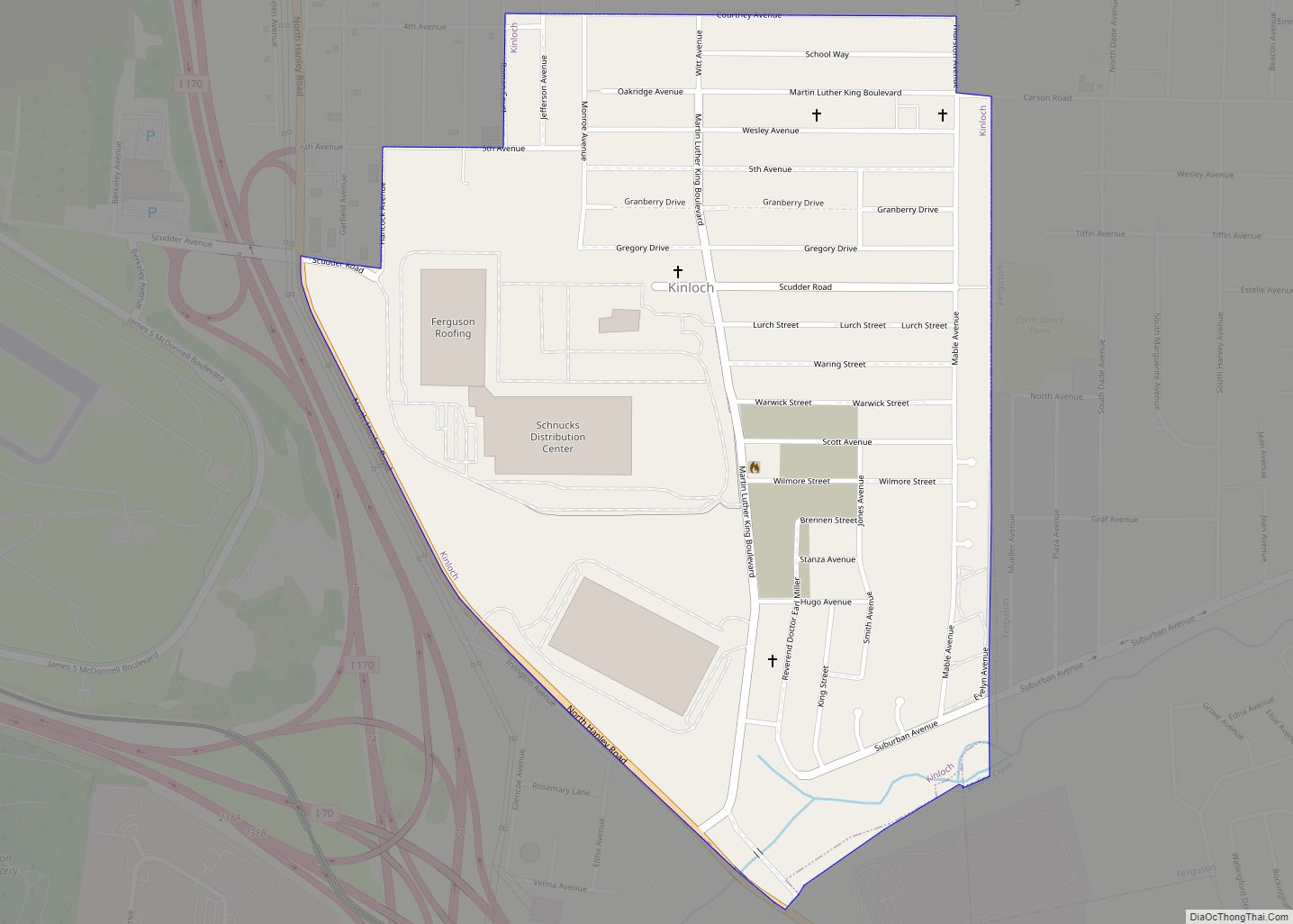 Map of Kinloch city