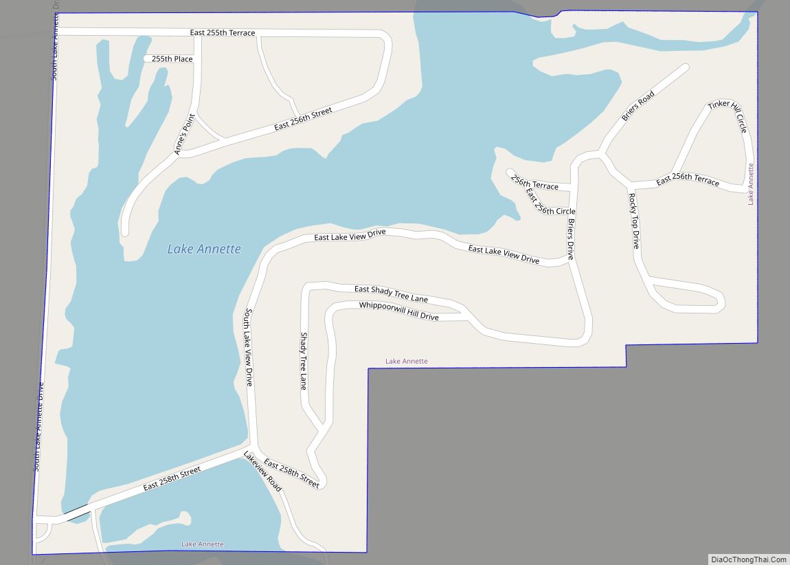 Map of Lake Annette city