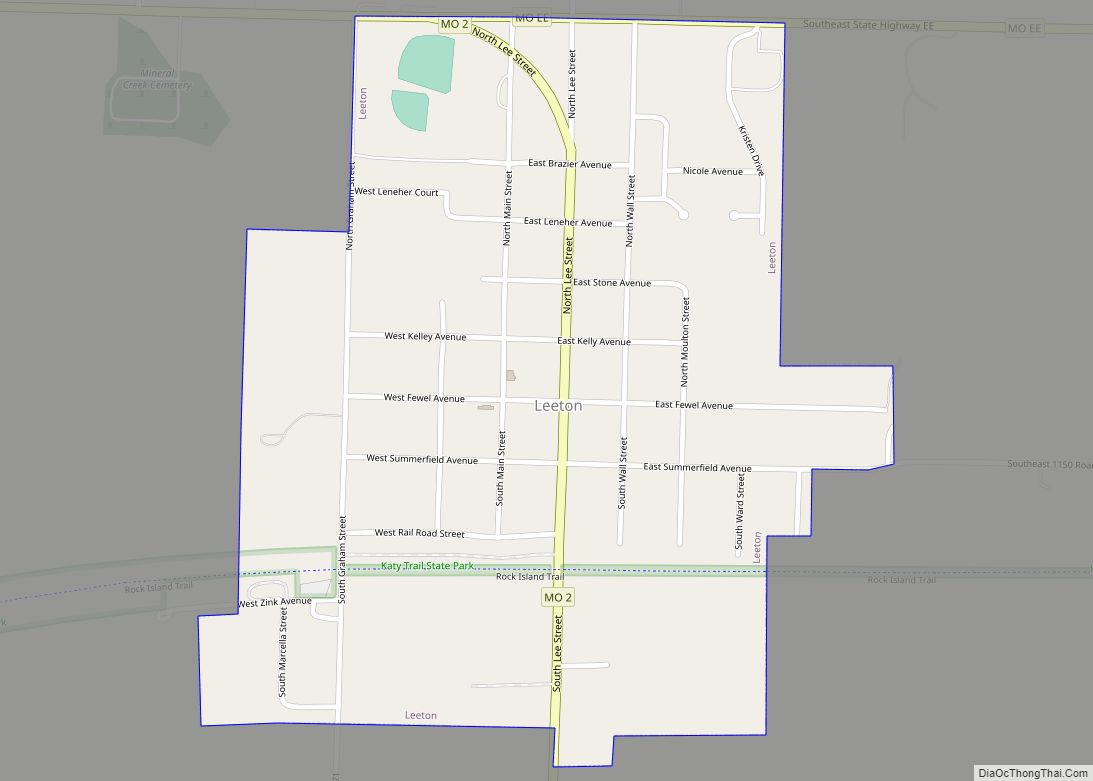 Map of Leeton city