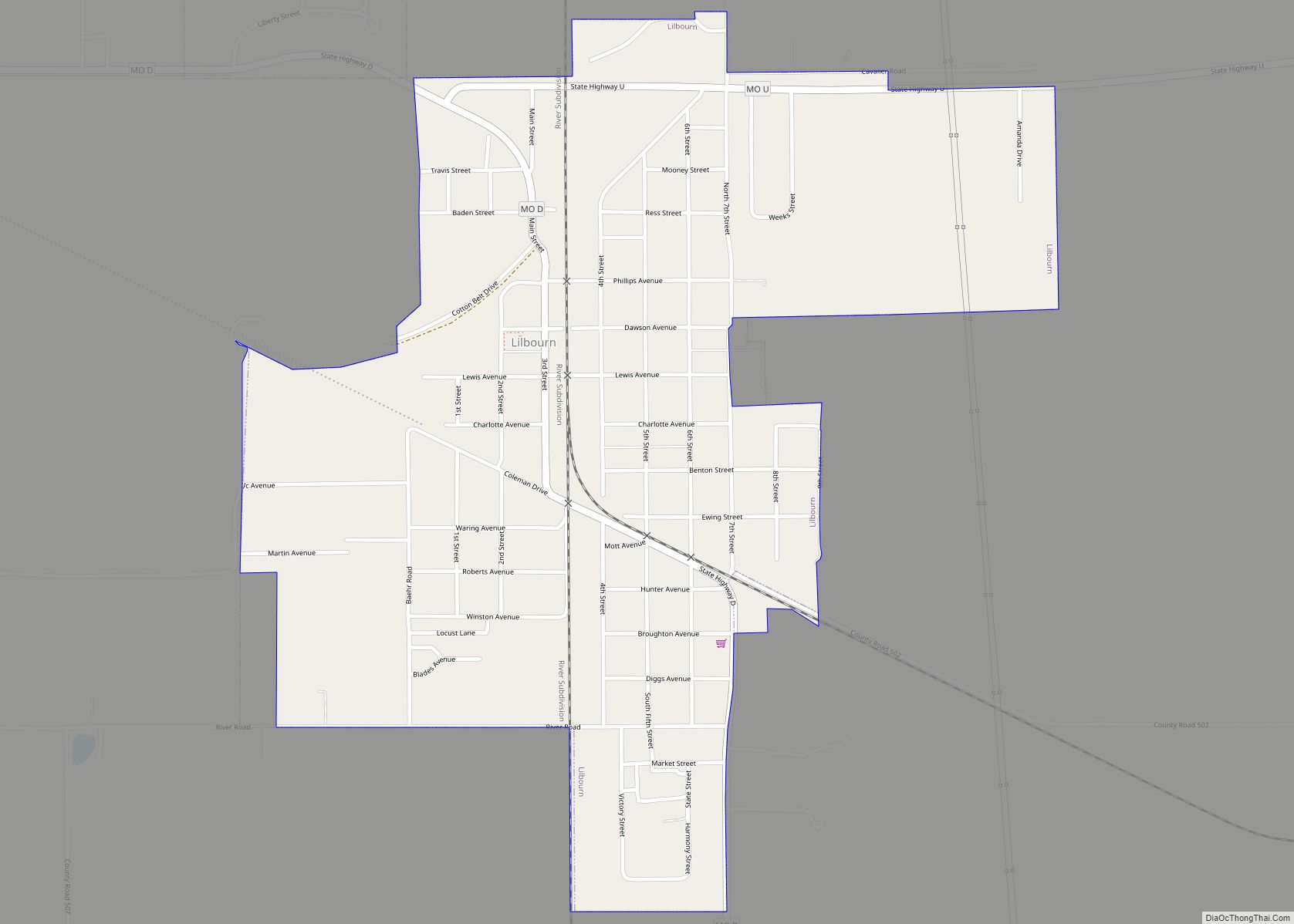 Map of Lilbourn city
