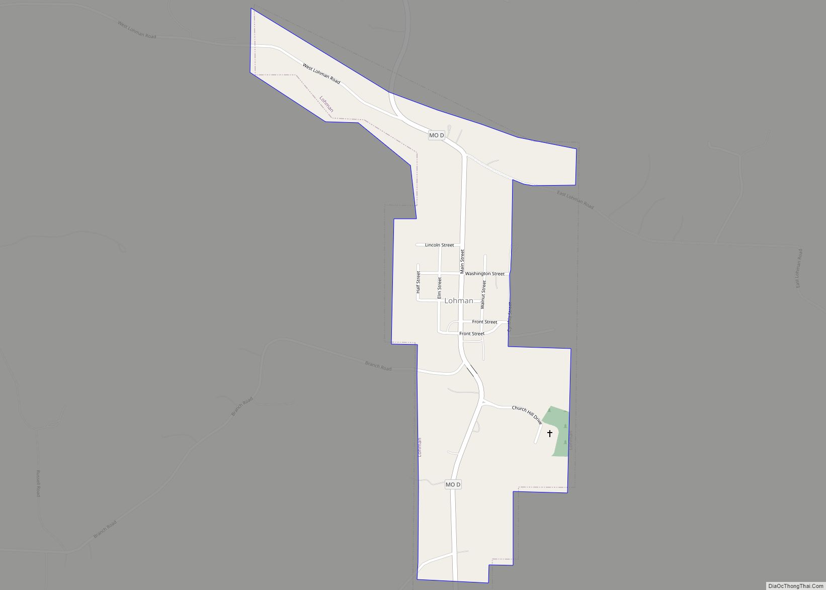 Map of Lohman city