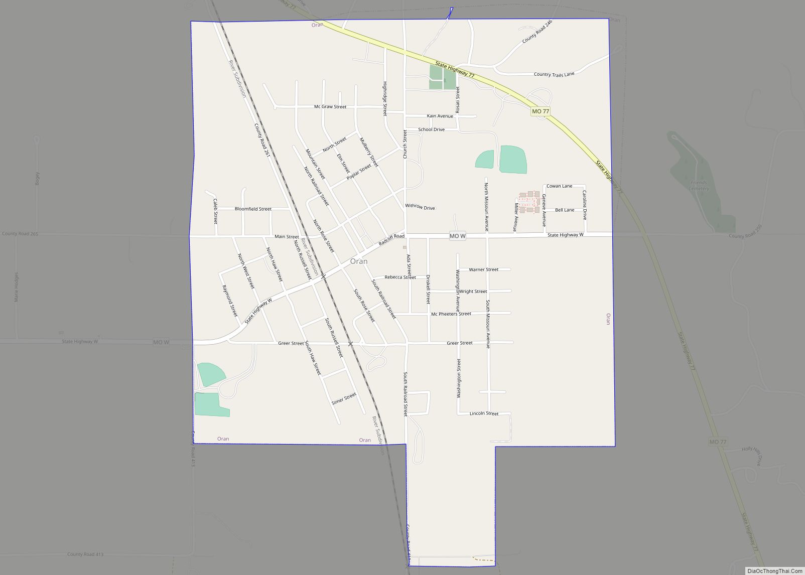 Map of Oran city