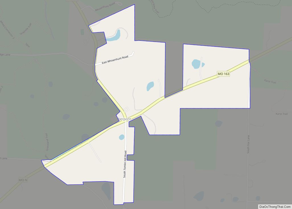 Map of Pierpont village