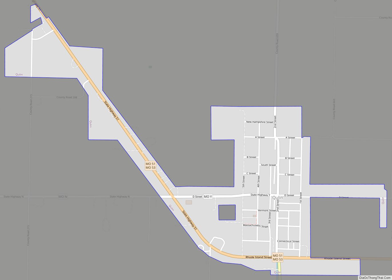 Map of Qulin city