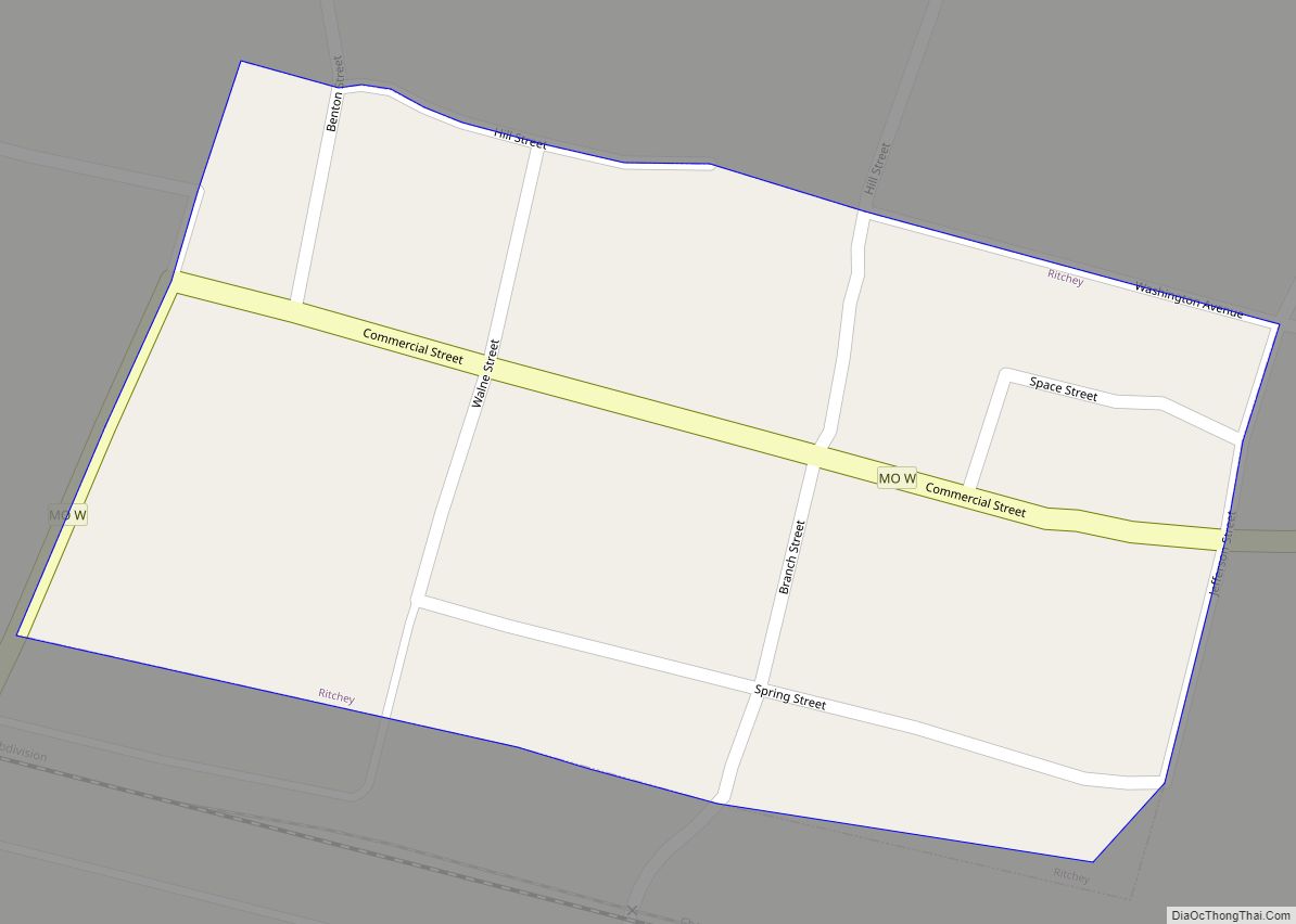 Map of Ritchey town