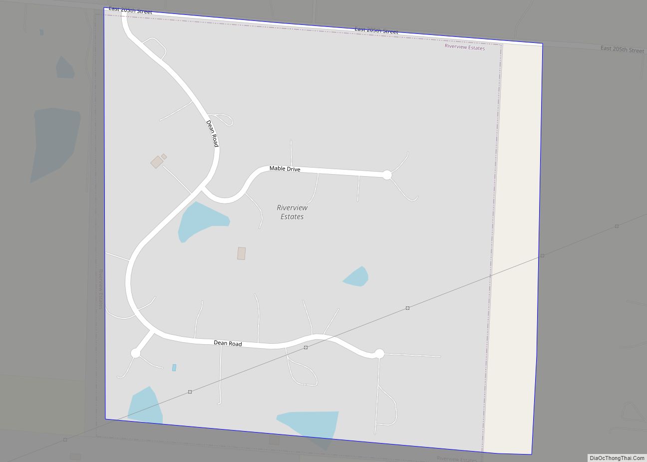 Map of Riverview Estates village