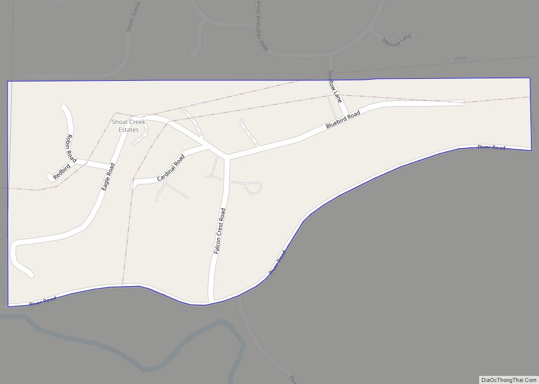 Map of Shoal Creek Estates village