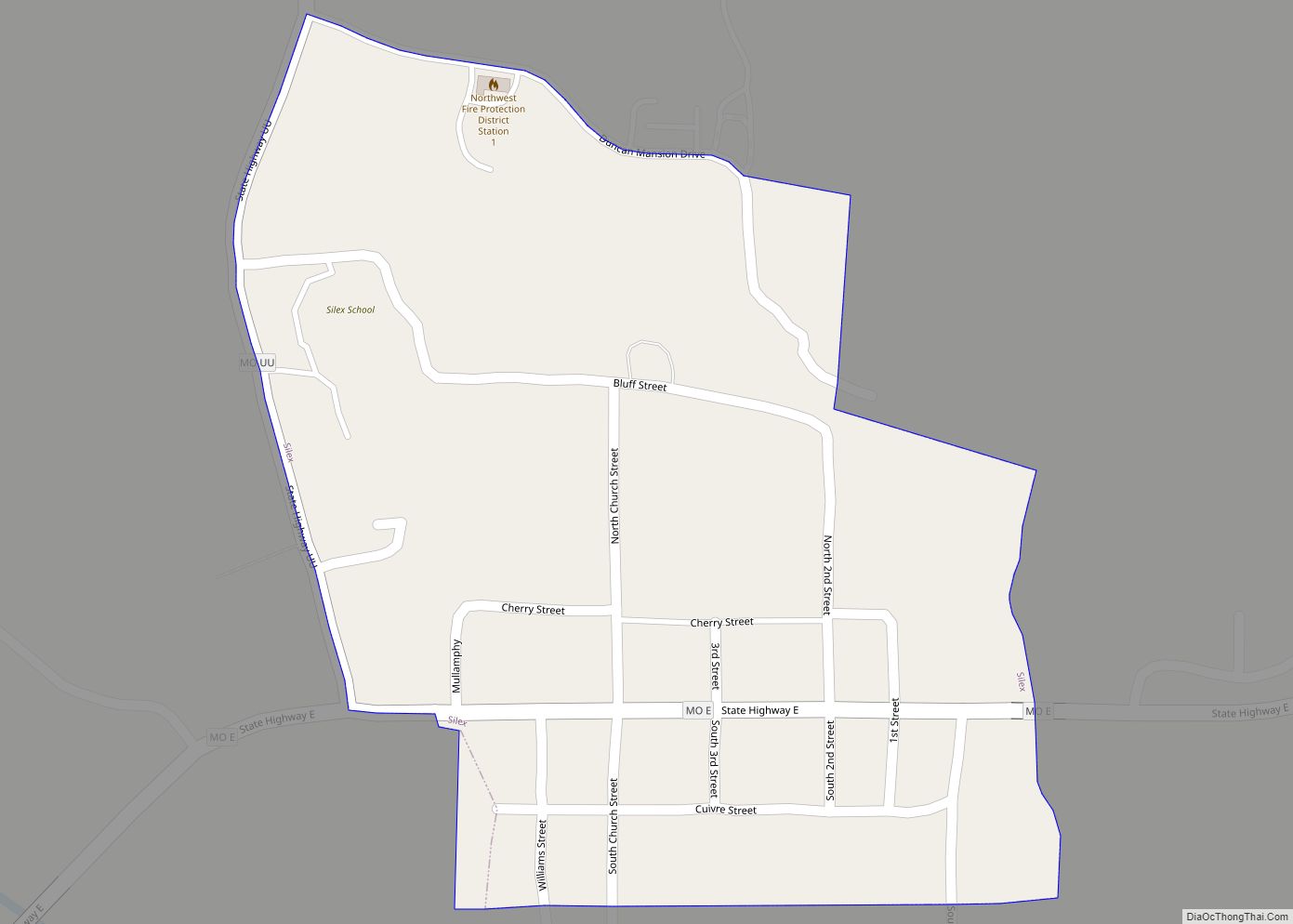 Map of Silex village