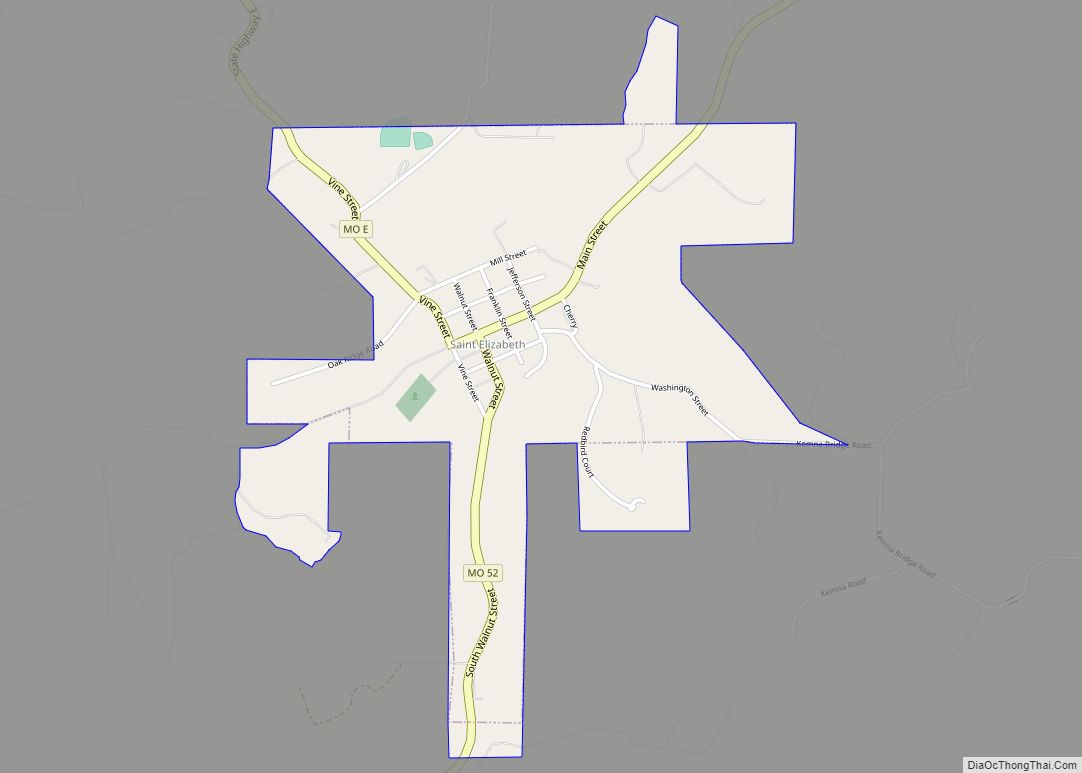 Map of St. Elizabeth village