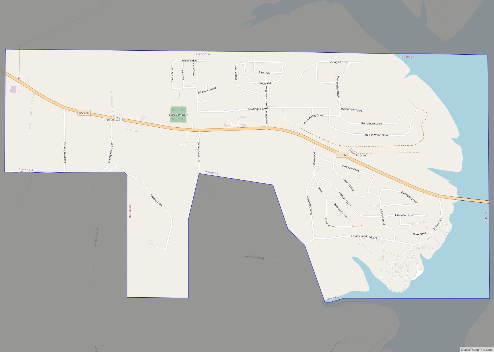 Map of Theodosia village