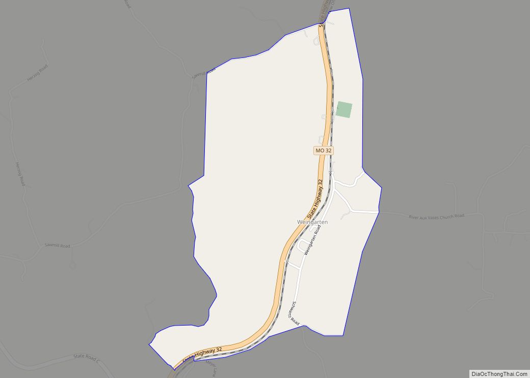 Map of Weingarten CDP