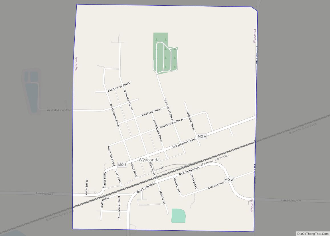 Map of Wyaconda city