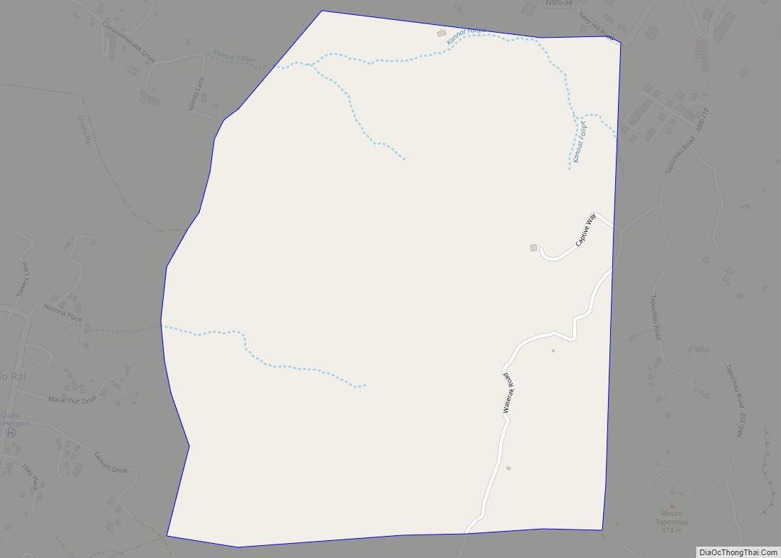 Map of As Falipe village