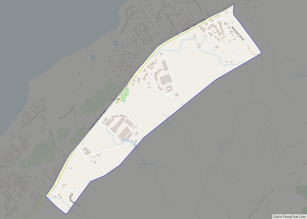 Map of As Mahetog village