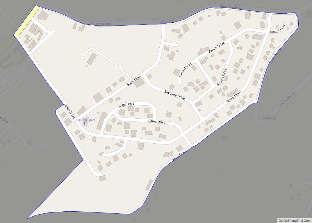 Map of As Matuis village