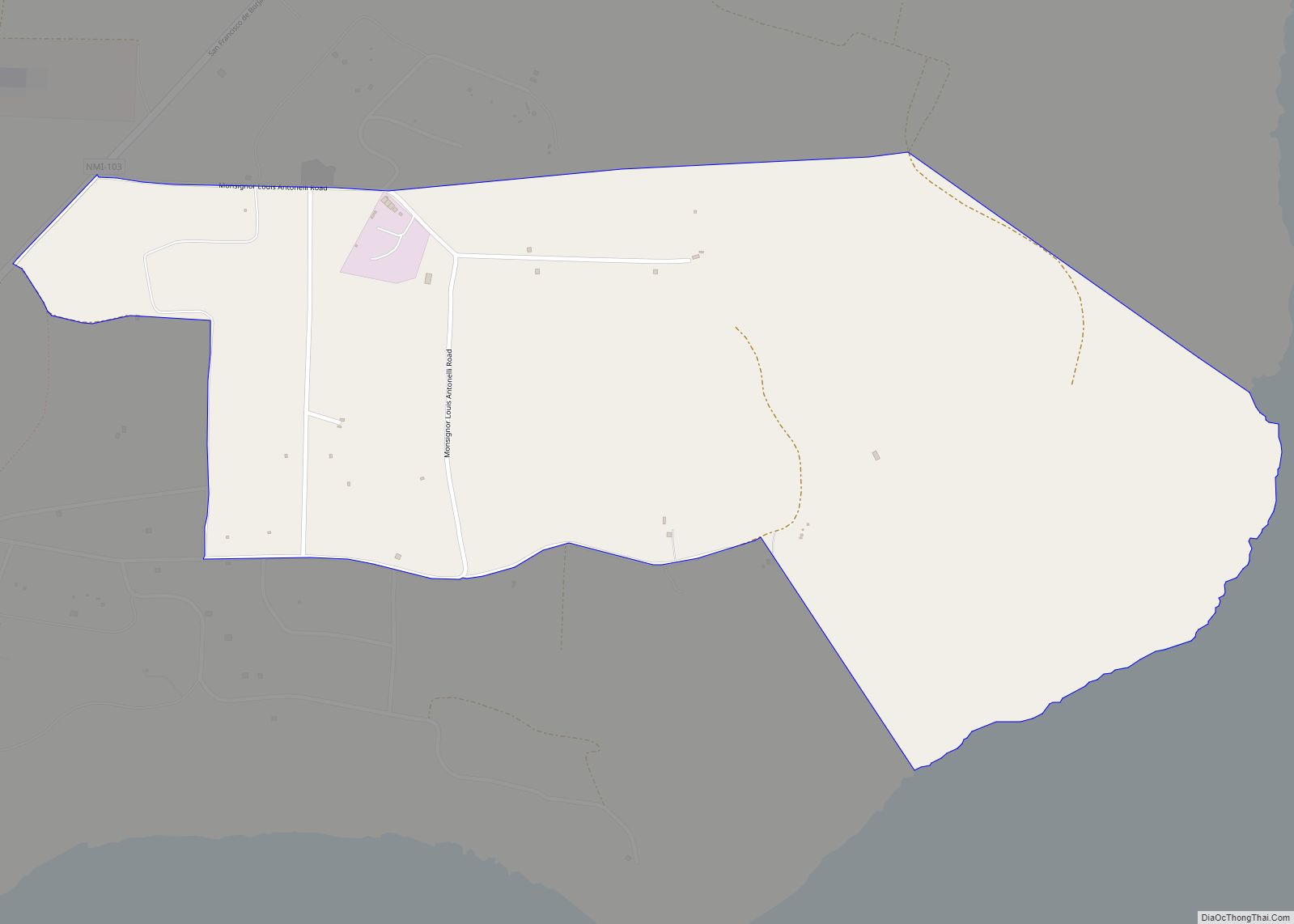 Map of As Niebes (Nieves) village