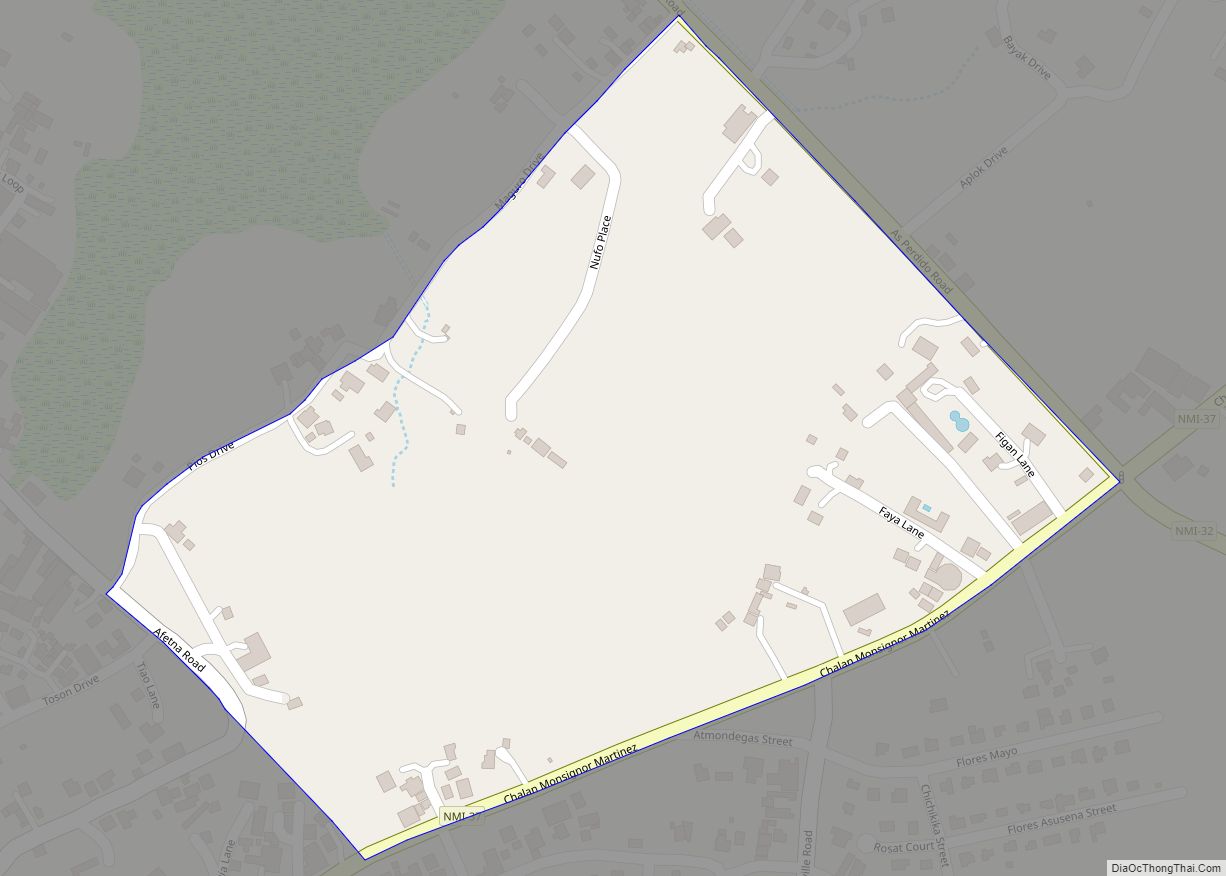 Map of As Perdido village