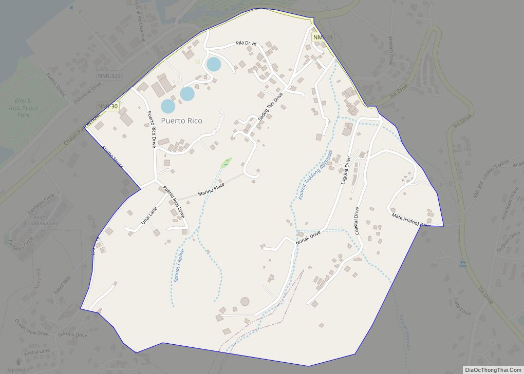 Map of As Rabagau village
