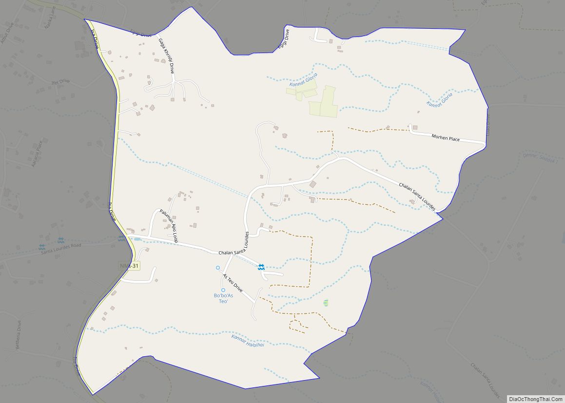 Map of As Teo village