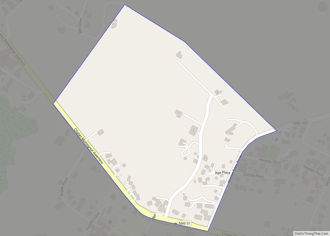 Map of As Terlaje village