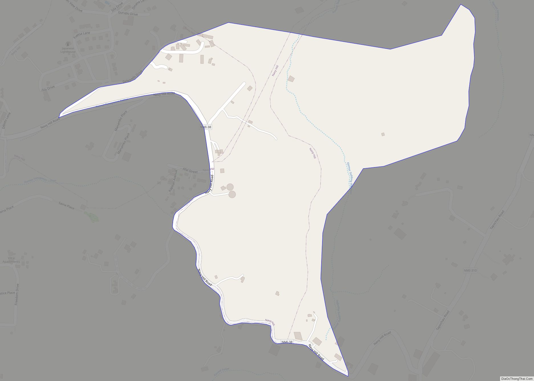 Map of Chalan Galaide village