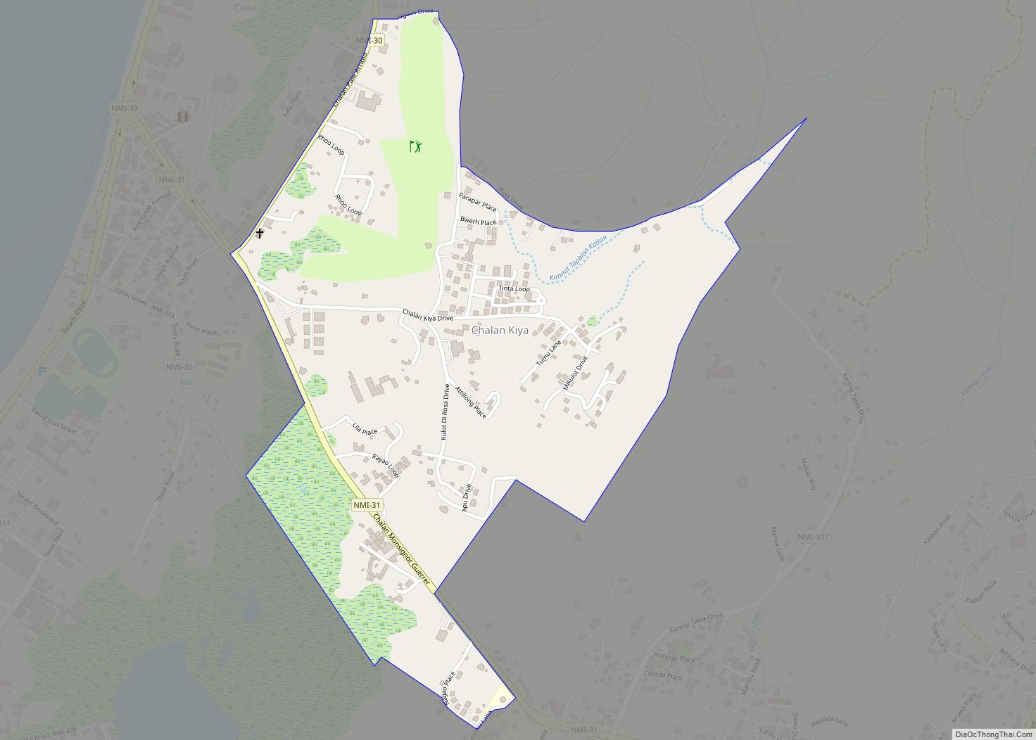Map of Chalan Kiya village