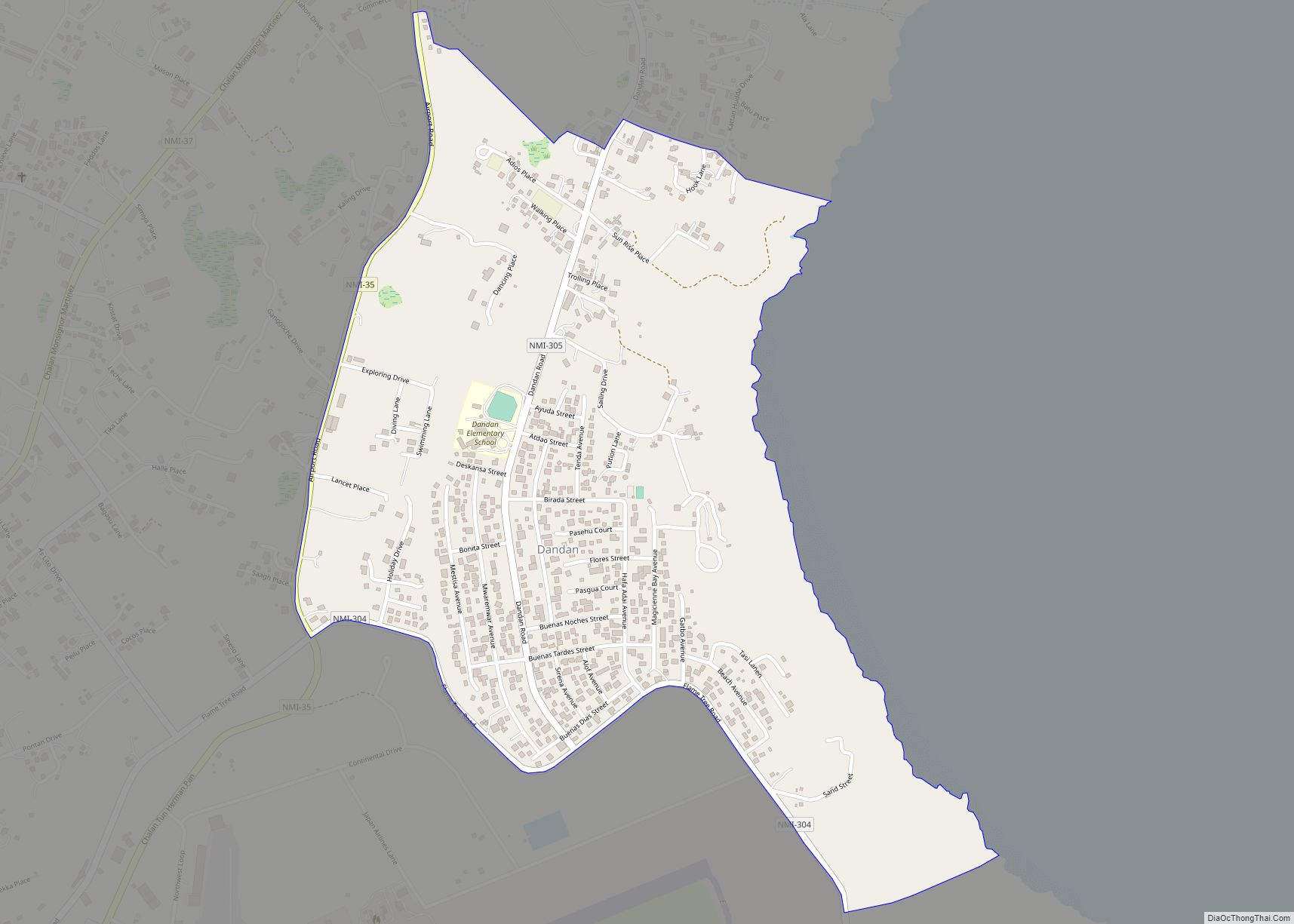 Map of Dandan village