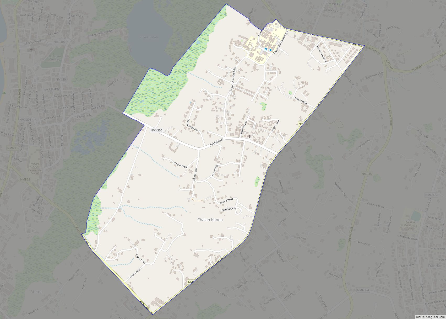Map of Finasisu village