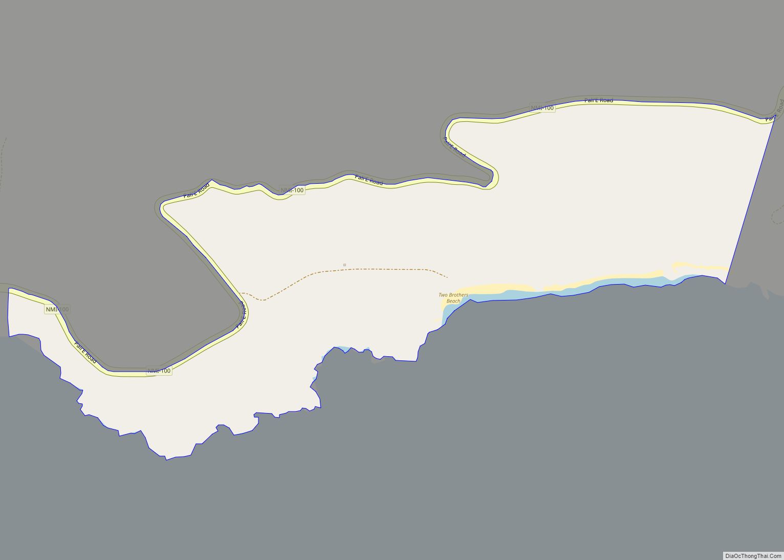 Map of Gaonan village