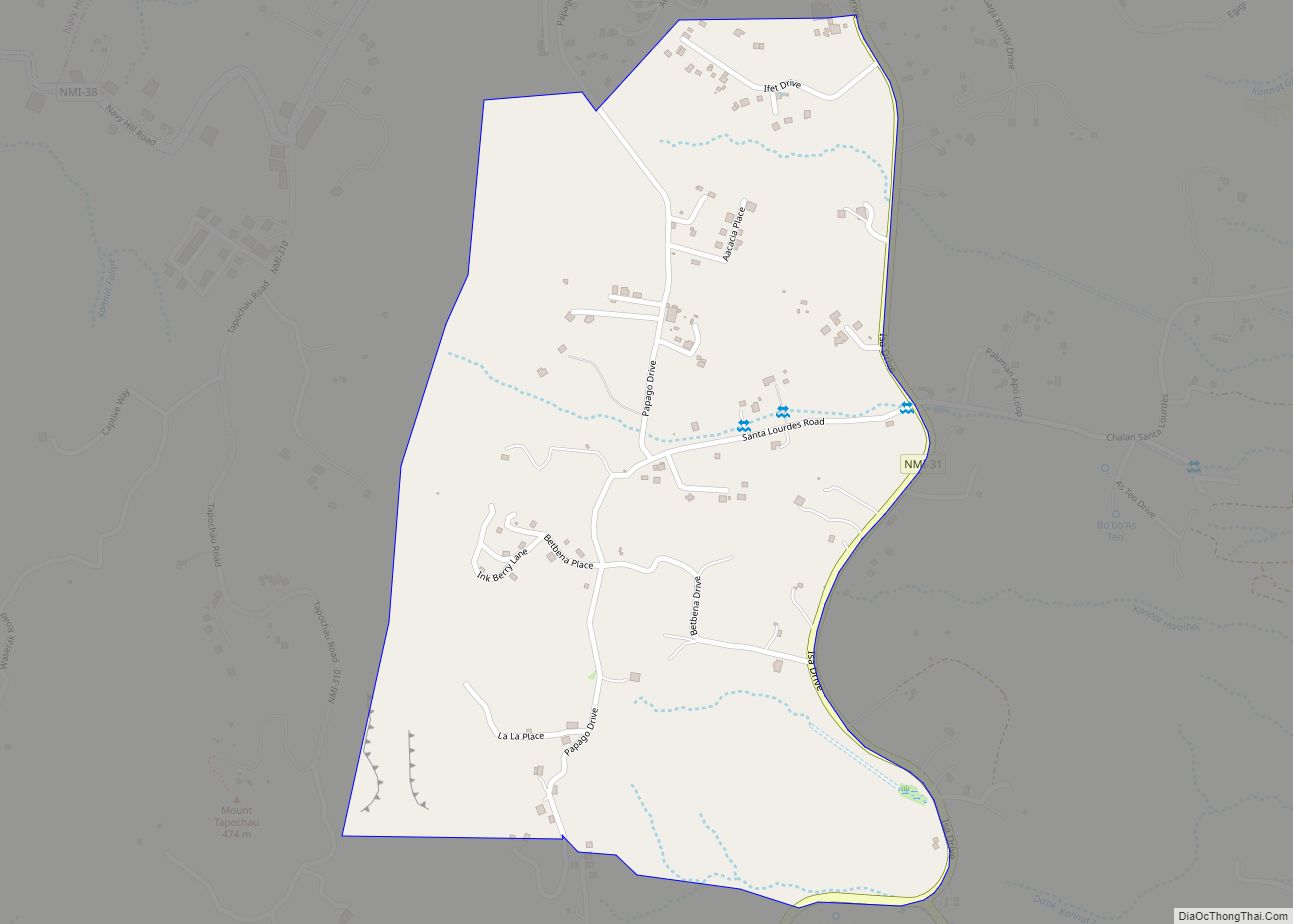 Map of I Akgak village