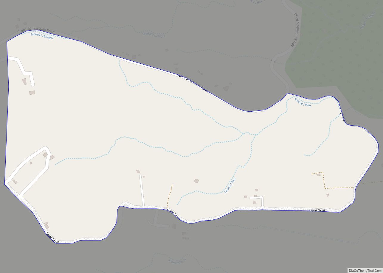 Map of I Denni village