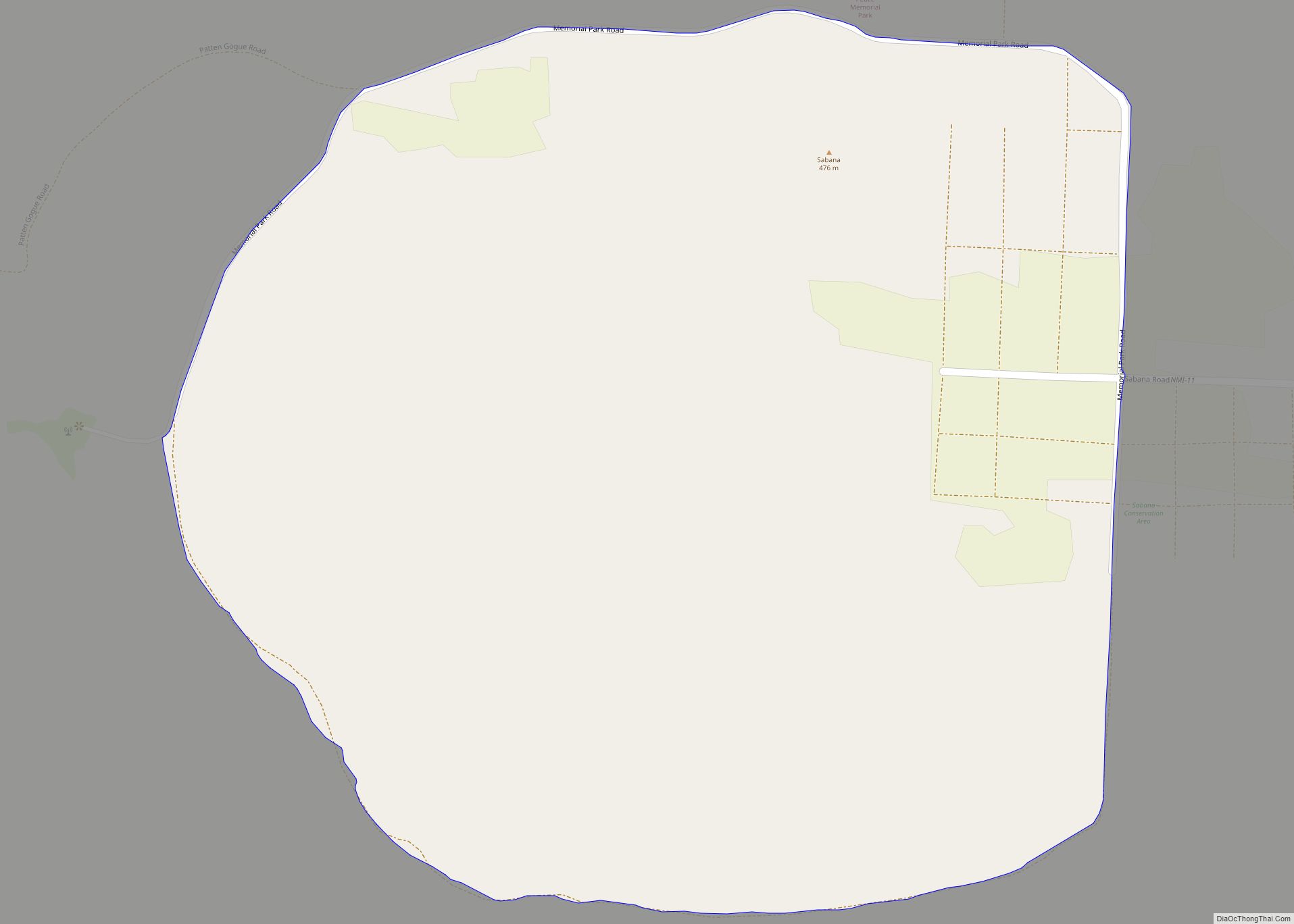 Map of Mount Sabana (Minachage) village