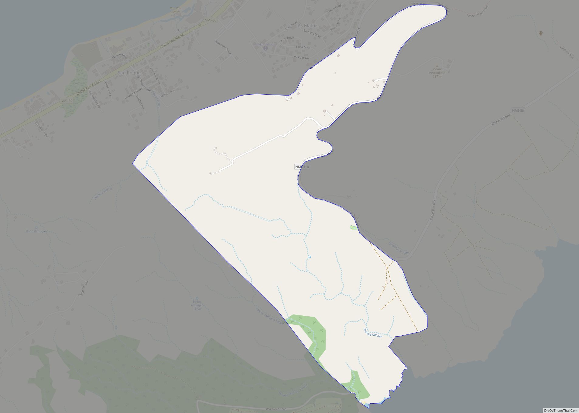 Map of Nanasu village