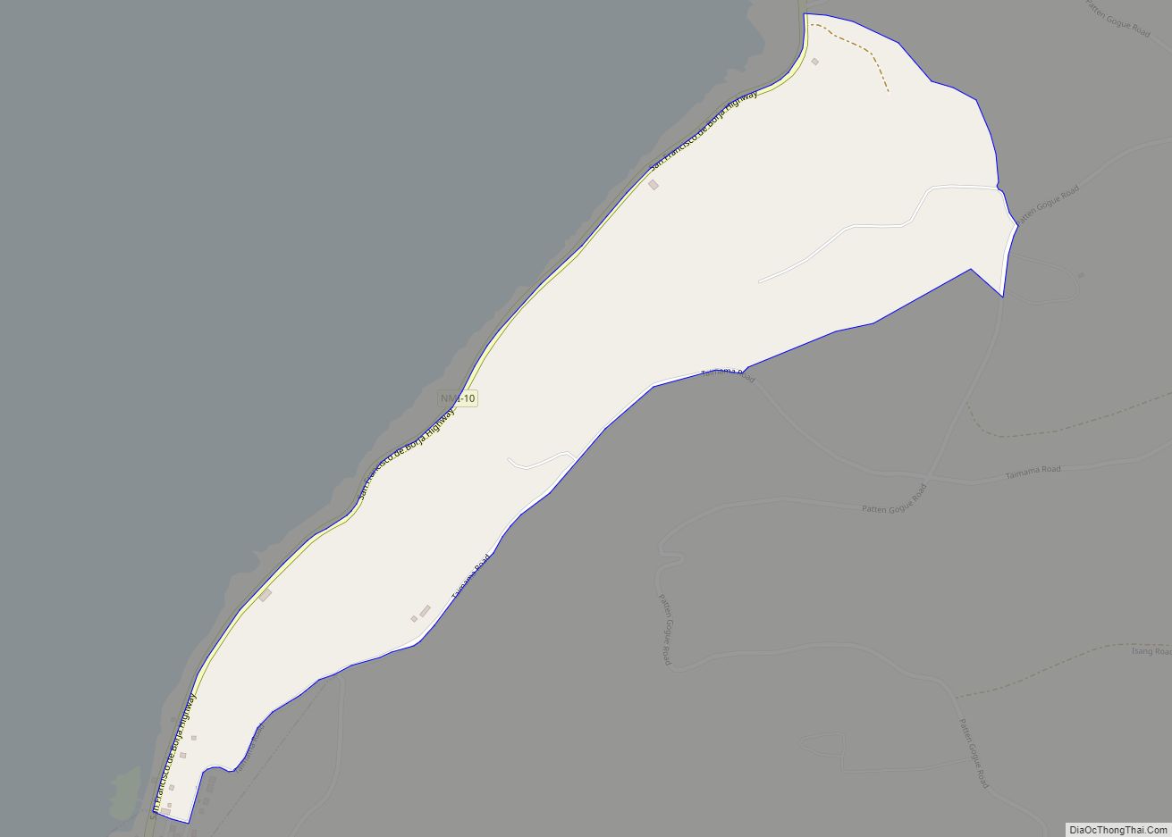 Map of Taimama village