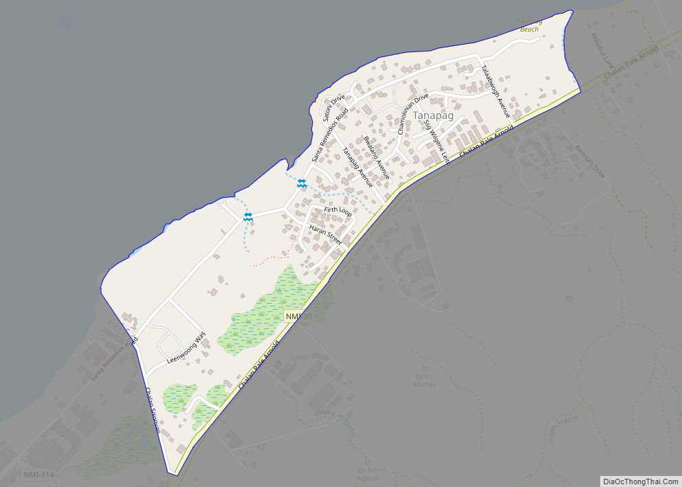 Map of Tanapag village