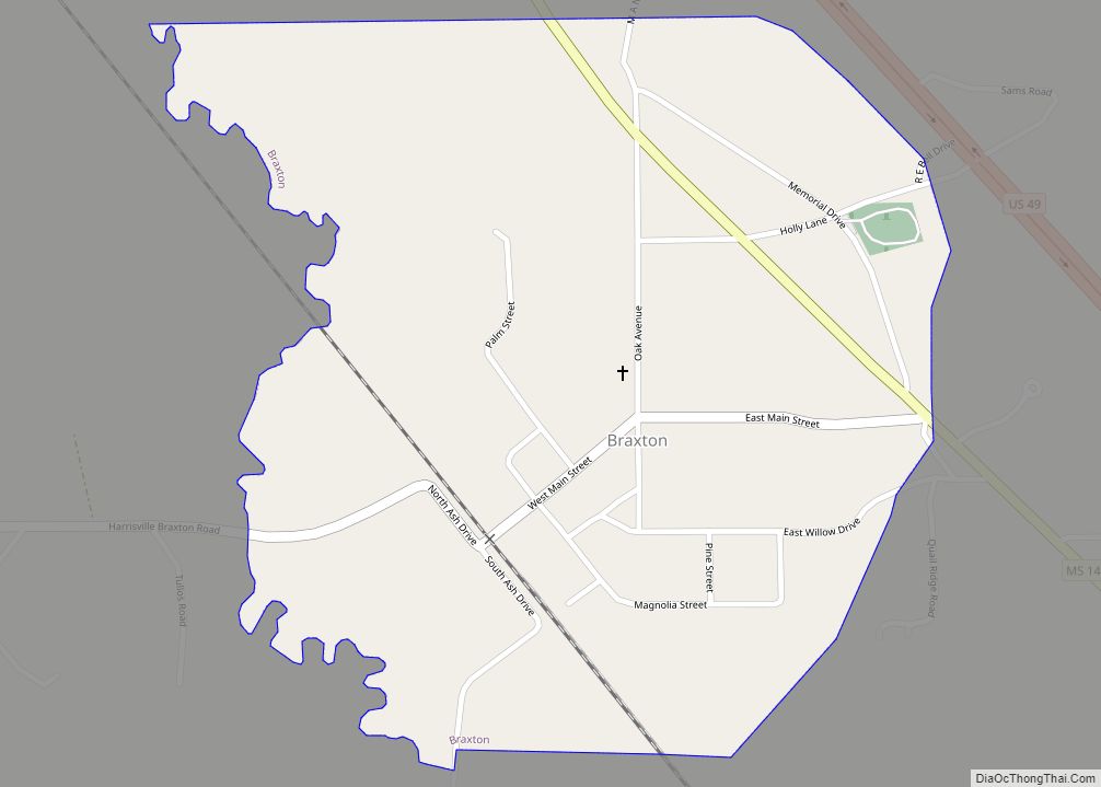 Map of Braxton village