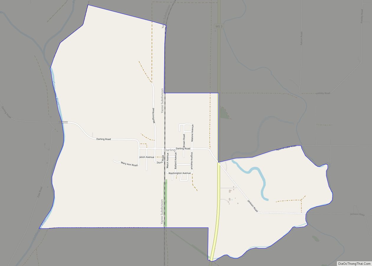 Map of Darling CDP