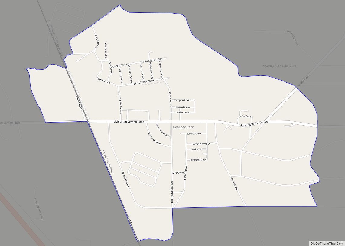 Map of Kearney Park CDP