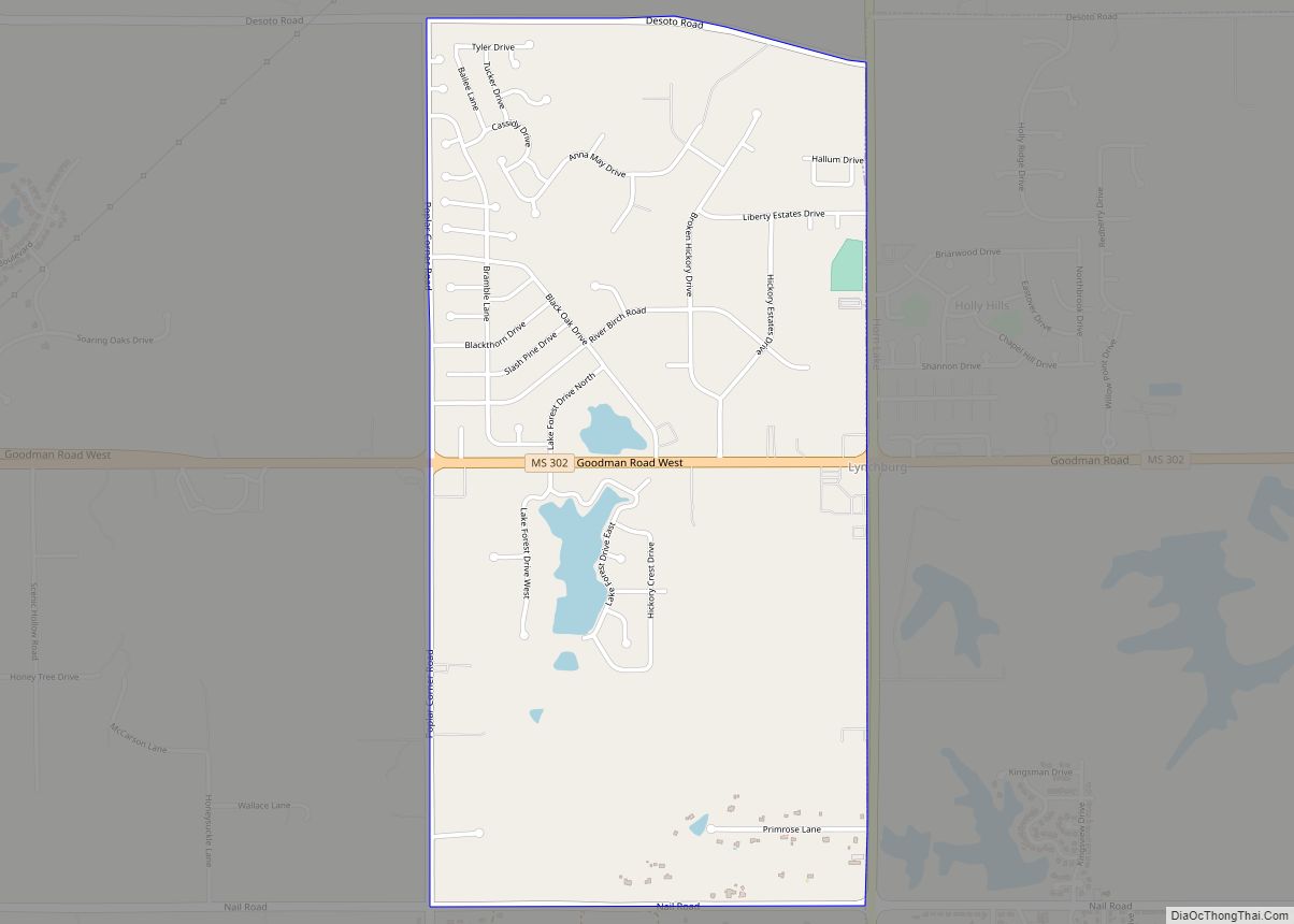Map of Lynchburg CDP