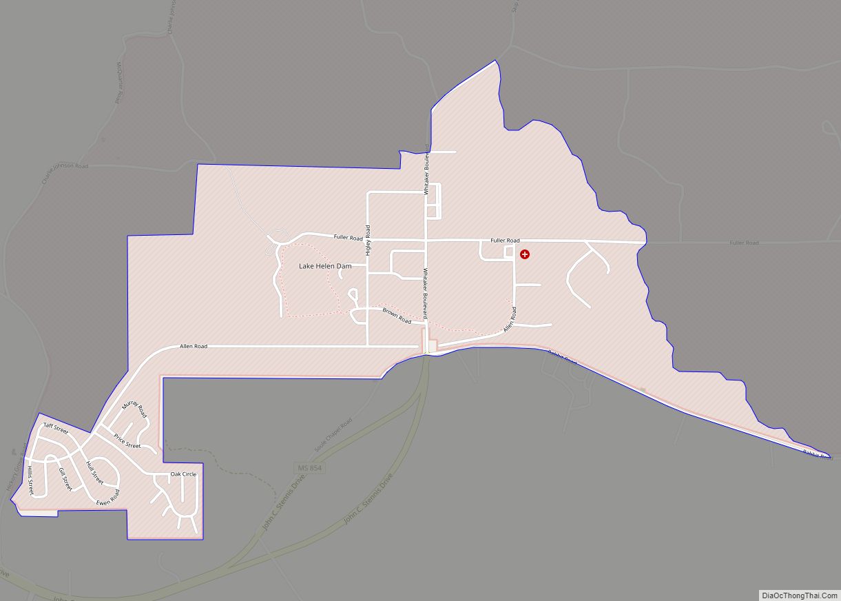 Map of Meridian Station CDP