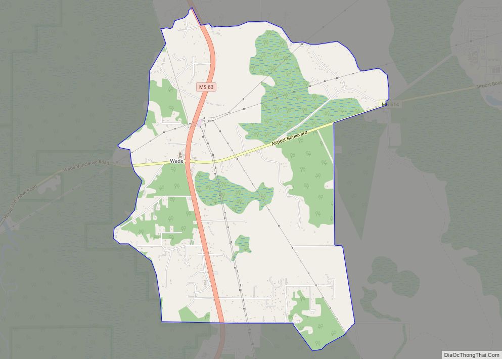 Map of Wade CDP