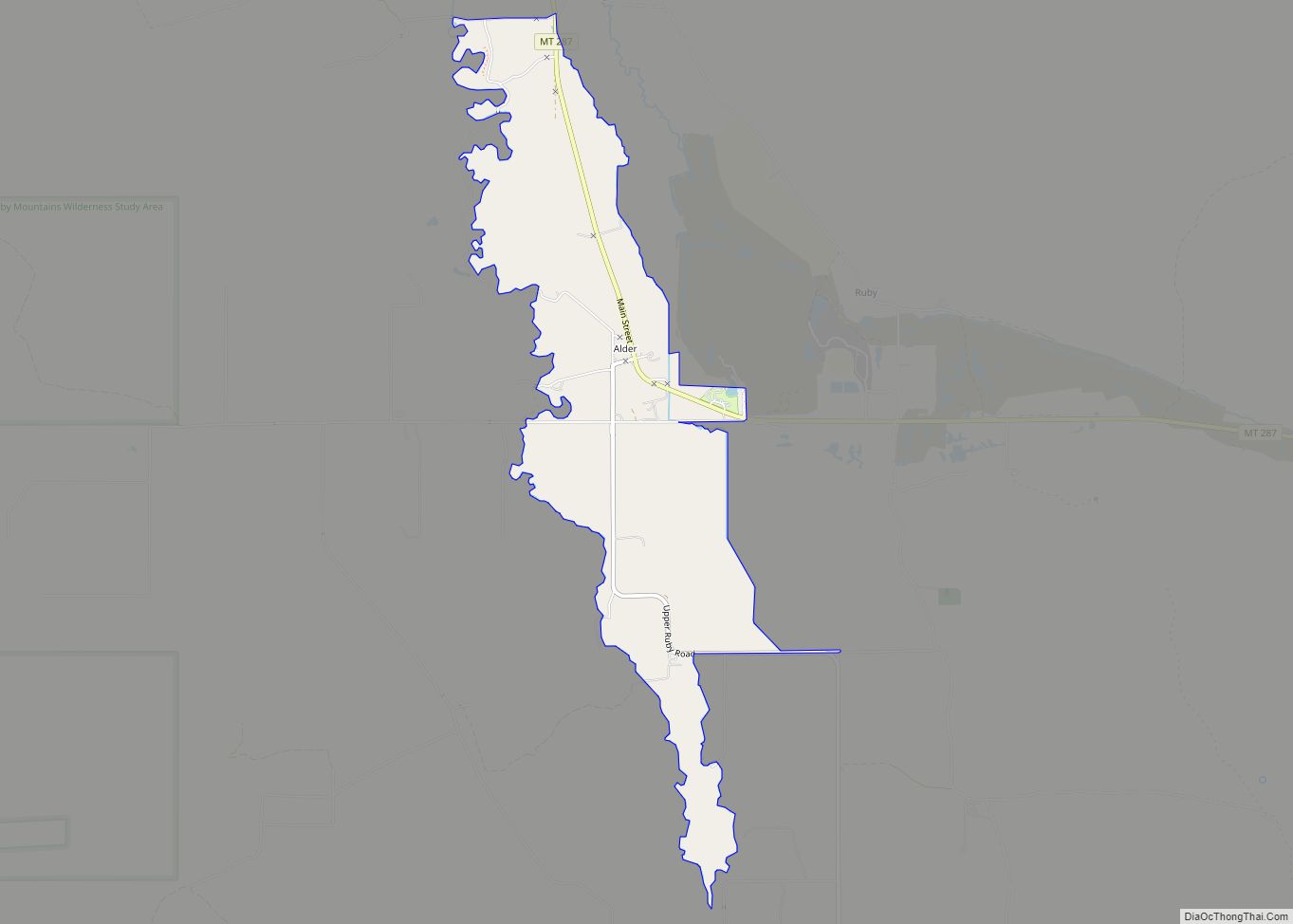 Map of Alder CDP